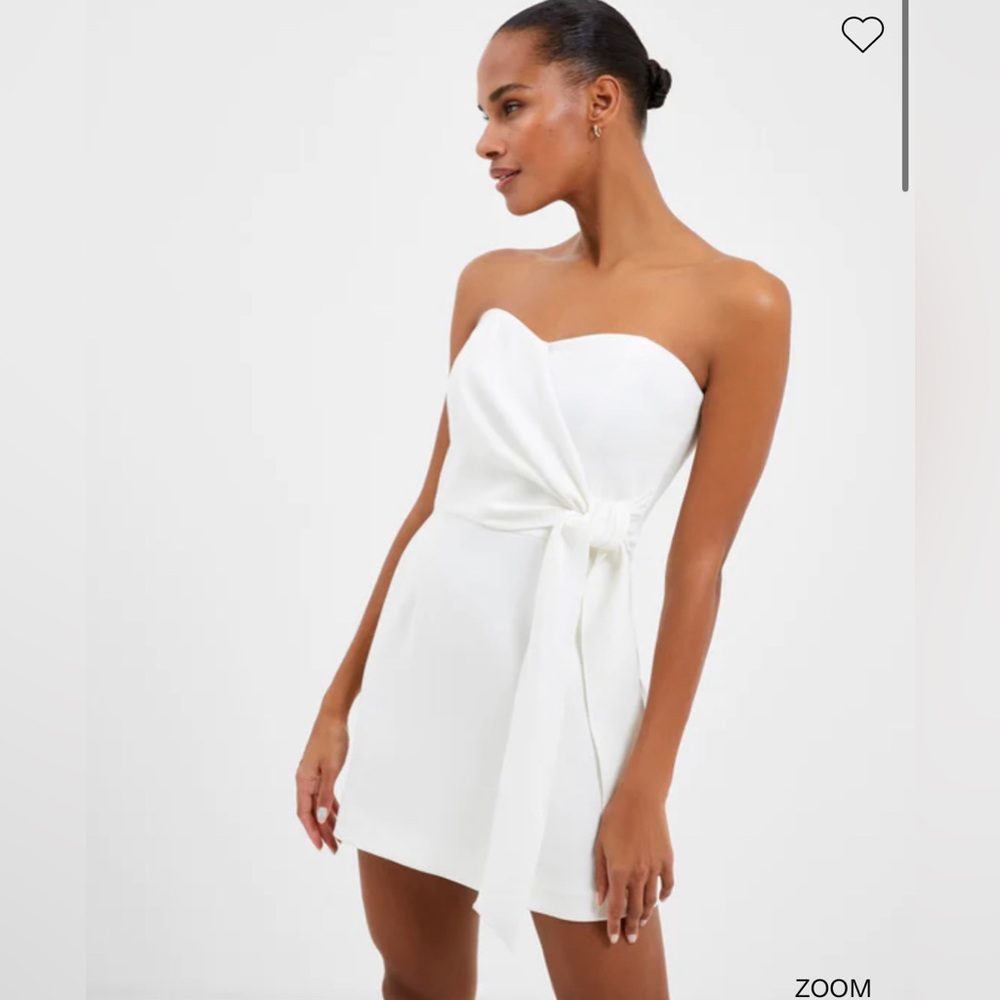 French Connection White Tie Side Dress. Size XS.